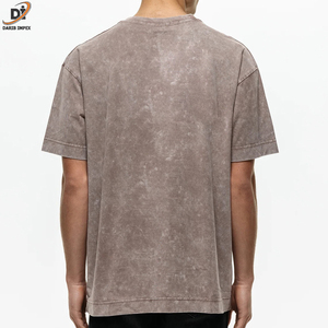 Nueva llegada, superventas, diseño de moda para hombre, precio de fábrica, ropa informal para hombre, camiseta de lavado ácido de colores mezclados - Product Image 3