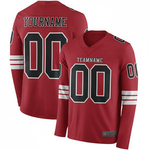 Maillot de football américain à manches longues personnalisé en polyester 100% pour hommes, jeunes et adultes, uniforme de sport d'équipe personnalisé - Product Image 3