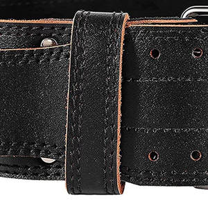 ร้อนขายรูปแบบใหม่ที่กำหนดเองโลโก้ยกน้ำหนักเข็มขัดหนัง/100% หนังแท้เข็มขัดยกน้ำหนัก - Product Image 5