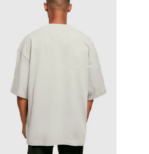 240 GSM เสื้อยืดผู้ชายโอเวอร์ไซส์ขนาดใหญ่กว่าปกติผ้าคอตตอนแนวสตรีทแวร์ผ้าคอตตอนขนาดใหญ่ - Product Image 3