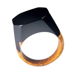 Anillo Coleccionable de Boda Hecho a Mano en India, Ecológico, Moderno, de Alta Calidad, Natural, Pulido, de Cuerno de Búfalo - Product Image 5