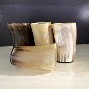 Verre à boire authentique en corne de viking |   Gobelet en corne naturelle fait à la main - Product Image 1