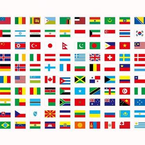 Nueva Guirnalda de Banderines de Poliéster de Doble Cara con Mapa del Mundo 2026, Ajustable para Decoración de Jardín, Bar, Restaurante y Fiestas - Product Image 1