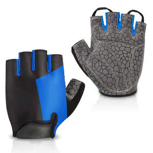 Half-<b>Finger</b> Breathable Anti-Slip Gel Padded Cycling Gloves Custom Logo Shock-Resistant Cycle Riding <b>Bike</b> Gloves - Product Image 5