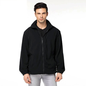Wholesale 100% Polyester Polar Fleece <b>Sherpa</b> Material <b>Men's</b> Winter Full Zip <b>Jacket</b> with Long Sleeves Logo for Spring Season - Product Image 6