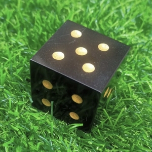 Acheter des dés d'agate noire naturelle, des dés de pierres précieuses sculptées à la main pour RPG Dnd, dés personnalisés à 6 faces - Product Image 3