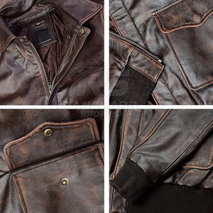 Chaqueta Bomber de Cuero a la Moda, Informal, Moderna, para Uso Diario, Chaqueta Bomber de Cuero Suave, Elegante y Moderna - Product Image 6