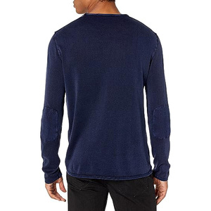 New Arrival Latest <b>Design</b> Men's Fashion Cotton Casual Breathable Streetwear Crew Hip Hop Oversized Long Sleeves Acid Wash Shirt - Product Image 3