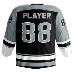 Chemises respirantes à impression par sublimation personnalisée, hauts OEM, maillot de hockey sur glace pour hommes - Product Image 5