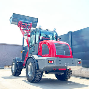 Mini-tracteur chargeur hydraulique diesel à double pompe 2T 4x4, moteur haute puissance, chargeuse sur roues, capacité de la benne 1-1,2 m, simultané - Product Image 4