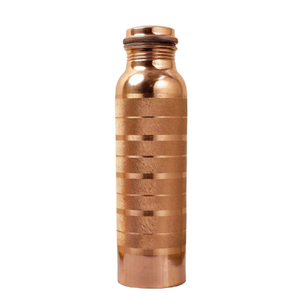 Designer Etched Copper Cocktail <b>Shaker</b> With Artistic Pattern And Premium Polished Finish for Bars - Product Image 6