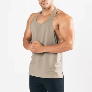 Logo personnalisé été hommes bambou polyester vêtements de sport Vintage maillots de sport Stringer musculation Fitness Gym sans manches débardeur - Product Image 1
