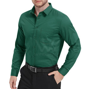 Ropa de moda Tela de algodón Hombres Camisas casuales Nuevo estilo Transpirable Camisas de hombre para venta en línea - Product Image 2