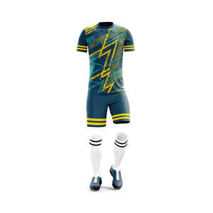 Maillot de foot respirant et à séchage rapide de qualité supérieure, 100 % polyester, fabriqué en usine OEM. - Product Image 1