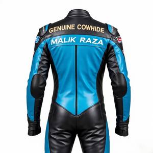 Usine directe moto cuir course exportation prêt premium peau de vache motard costume avec bosse CE niveau 2 Protection prix de gros - Product Image 5