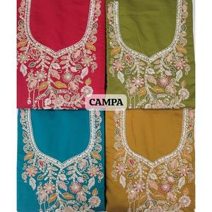 Conjunto de traje sin costuras con brillo de algodón puro para mujer más vendido, tela suave y brillante con atractivo tradicional disponible para la venta - Product Image 2