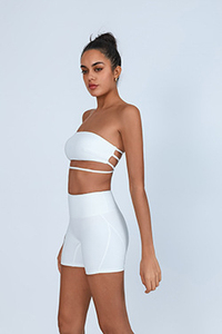 ชุดชั้นในกีฬาแบบสายเดี่ยว ยืดหยุ่น สวมใส่สบาย ระบายอากาศได้ดี พร้อมโลโก้ด้านหน้า สำหรับผู้หญิง ให้การรองรับสูง - Product Image 6