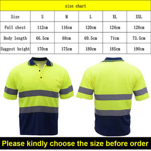 T-shirt de sécurité personnalisé réfléchissant 100% polyester, vestes de travail, vêtements de sécurité, grande taille, chemise d'hiver haute visibilité réfléchissante pour hommes - Product Image 6