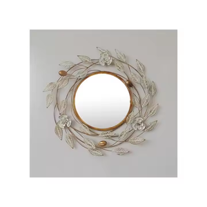 กระจกตกแต่งผนังโลหะดีไซน์สำหรับตกแต่งบ้านและโรงแรมกระจกตกแต่งผนังมีสไตล์ - Product Image 1