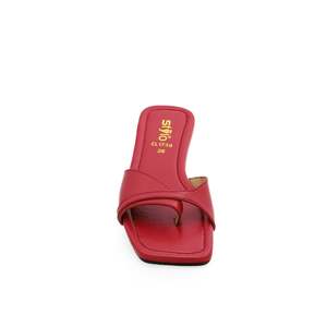 Sandalias De Tacón Maroon Casual CL1739 Chappal - Product Image 1