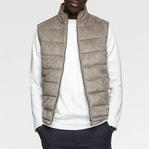 Personalizado sin mangas de alta calidad Unisex Otoño Invierno personalizado en blanco liso burbuja dowm puffer Chaleco de gamuza Softshell para los hombres - Product Image 5