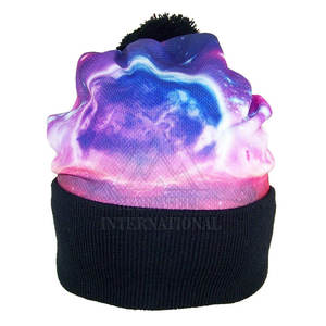 Offre Spéciale nouvelle couleur personnalisée Jacquard bonnets chapeaux de haute qualité 100% laine solide doux chaud Jacquard bonnets chapeaux - Product Image 2