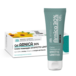 Gel de Árnica Sanavita, Marca Italiana, 30%, 150 ml, Efecto Calmante para Reducir el Dolor Muscular y Articular, para Distribuidores - Product Image 1