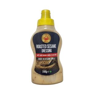 Aderezo de sésamo tostado certificado HACCP en cajas de botellas de PET Tambores 240g Venta completa Embalaje Ingredientes de salsa de carne de soja - Product Image 1