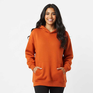 Sudadera con Capucha Extra Grande Informal para Mujer, Sudadera con Capucha de Manga Larga con Bolsillos, Suave y Transpirable - Product Image 1