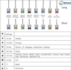 Kit de Prótesis de Implantes Universales de 16 Piezas, Llave Dinamométrica Manual de 10-70Ncm para Restauración de Implantes Dentales, Precio de Fábrica, Venta al por Mayor - Product Image 2