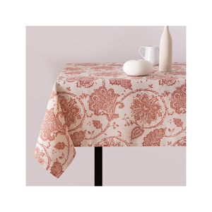 핑크 GOTS 인증 100% 면 스트라이프 테이블 천 부드러운 빨 280 GSM 내구성 질감 야외 다이닝 커버에 대 한 완벽 한 - Product Image 3