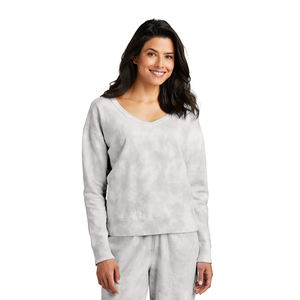 Sudadera con logotipo personalizado para mujer, jersey de manga larga de invierno con tinte de corbata, sudadera acogedora de tela polar para uso diario - Product Image 1