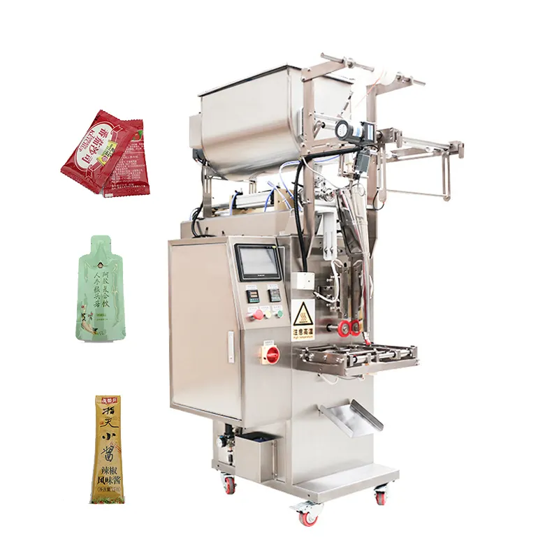 Многофункциональная автоматическая высокоскоростная машина для упаковки жидких Саше для воды, машина для упаковки меда для различных соусов