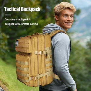 Cómoda mochila táctica para exteriores con logotipo personalizado impresión bordado senderismo Camping bolsa de viaje OEM fabricante suministro - Product Image 5