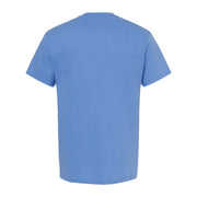 100% algodón 165gsm Heavyweight cuello redondo manga corta Camiseta textura suave diseño Tubular estilo callejero tamaño con serigrafía - Product Image 3