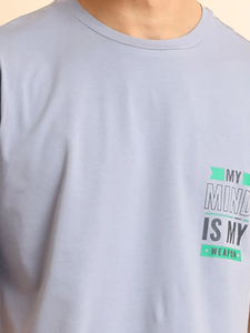 Ultimate Comfort Style Camiseta de media manga con cuello extragrande para hombre Calidad Premium 100% Algodón Mudbrown Impreso Elástico Ultimate - Product Image 3