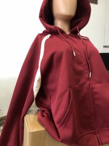 Custom Logo Men's <b>American</b> Streetwear Heavyweight Fall Winter Oversized Color Blocking Coat Zip-Up <b>Hoodie</b>&Sweatshirts - Product Image 6