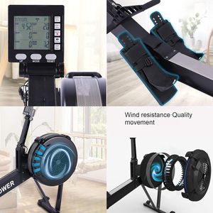 Nhà Có thể gập lại không khí chèo thuyền máy 10 có thể điều chỉnh sức đề kháng không khí <span class=keywords><strong>Rower</strong></span> cho Aerobic tập thể dục - Product Image 6