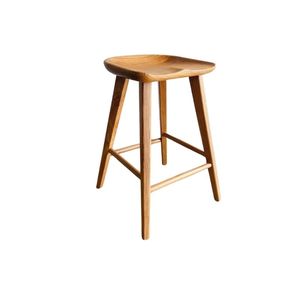 Chaises de restaurant en teck ancien de qualité, design minimaliste moderne et pieds hauts - Product Image 2