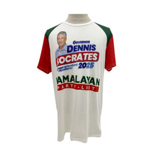 Camiseta de sublimación con estampado personalizado para hombre de punto de poliéster 100%, cuello redondo, manga corta, transpirable, campaña informal - Product Image 1