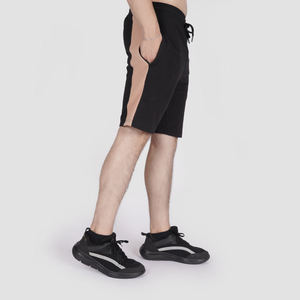 Pakistan Made <b>Mens</b> <b>Slim</b> <b>Fit</b> Stylish Color-Block Design <b>Shorts</b> Solid Pattern Plain Dyed Breathable Fabric Casual Summer Wear - Product Image 4