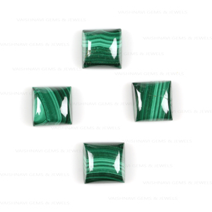 Malachite naturelle de qualité supérieure 10mm Cabochon calibré de forme carrée pierre précieuse en vrac pour la fabrication de bijoux fournisseur pierres précieuses organiques - Product Image 3