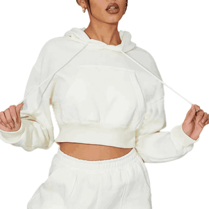 Sweat à capuche de gymnastique de haute qualité pour femmes vêtements d'hiver respirants et confortables OEM vente en gros nouveau design vêtements de fitness d'été à capuche - Product Image 3