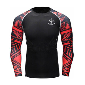 Trendy Gym Fitness Wear Rash Guards para parches personalizados Compresión para hombres Rash Guards con superventas - Product Image 1