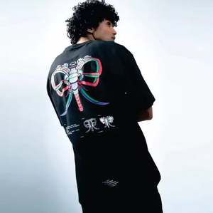 Camiseta básica lavada con ácido con logotipo personalizado para hombre Vintage de alta calidad para aspecto de algodón pesado ajuste de gran tamaño proveedor OEM - Product Image 2