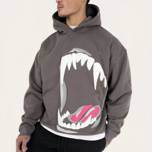 Sudadera con capucha de mezcla de algodón con estampado personalizado Vintage para hombre - Product Image 1