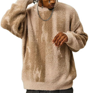 Sudaderas con capucha transpirables de peso pesado de alta calidad para hombre con mangas holgadas de gran tamaño patrón sólido para ropa de calle de invierno - Product Image 2