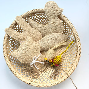 Loofah Bone Pet Toys // Cat Toys Dog Toys para Chewers Agressivos adequado para cães pequenos, médios, grandes e pequenos - Product Image 1