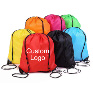 Travel Gym <b>Backpack</b> Comfortable Sport <b>Drawstring</b> Bag Made of Polyester Nylon Promotional Printing <b>Drawstring</b> Bag for Unisex - Product Image 5