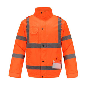 Chaquetas de seguridad de alta visibilidad con tiras reflectantes para ropa de trabajo industrial Chaquetas DE SEGURIDAD reflectantes impermeables - Product Image 1